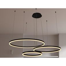 LED Stmievateľný luster na lanku LED/125W/230V 3000-6500K + diaľkové ovládanie
